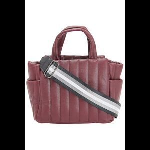Think Royln Faux Leather Tote Paxton Wine